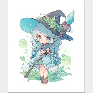 Witch girl Posters and Art